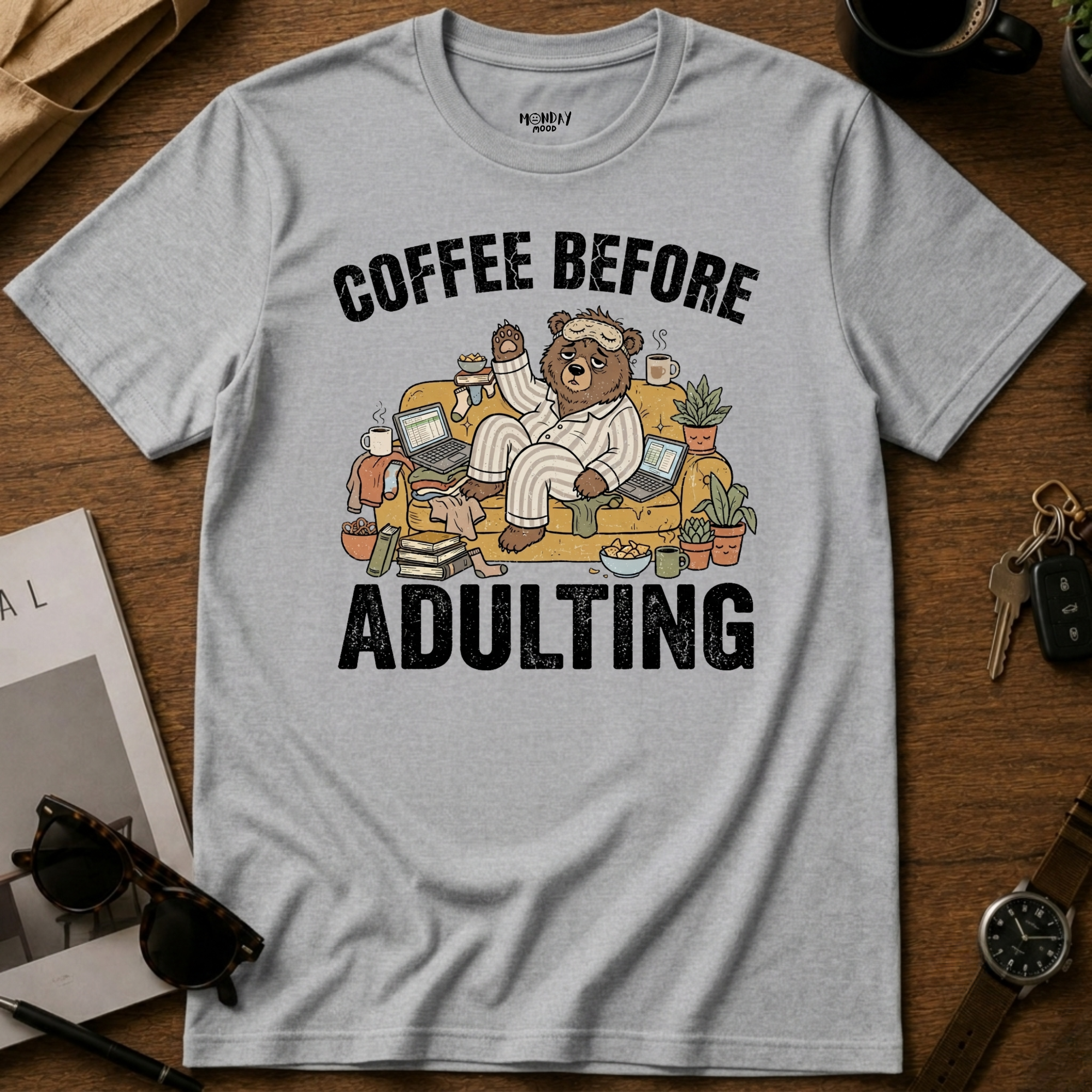Coffee Before Adulting T-Shirt