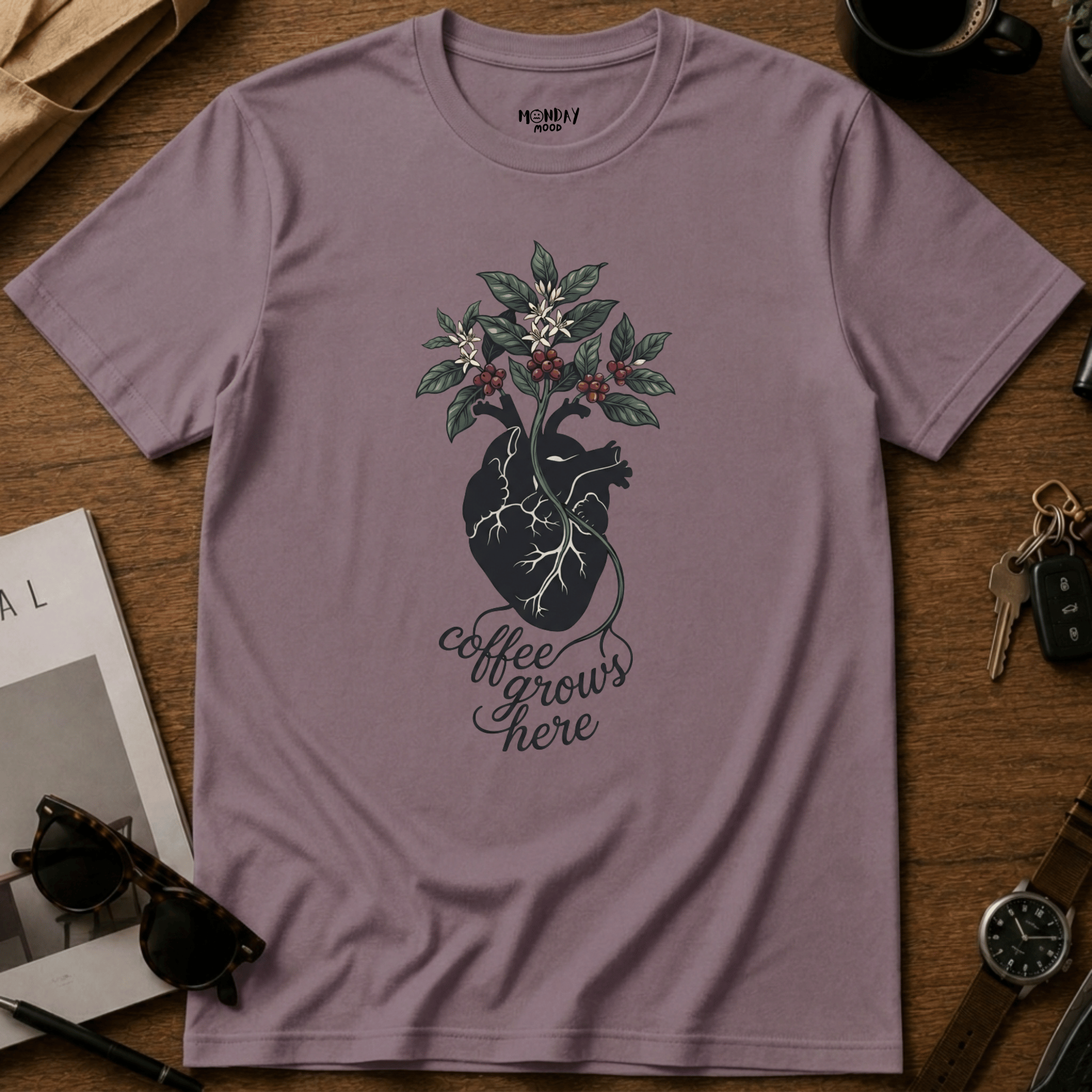 Coffee Grows Here T-Shirt