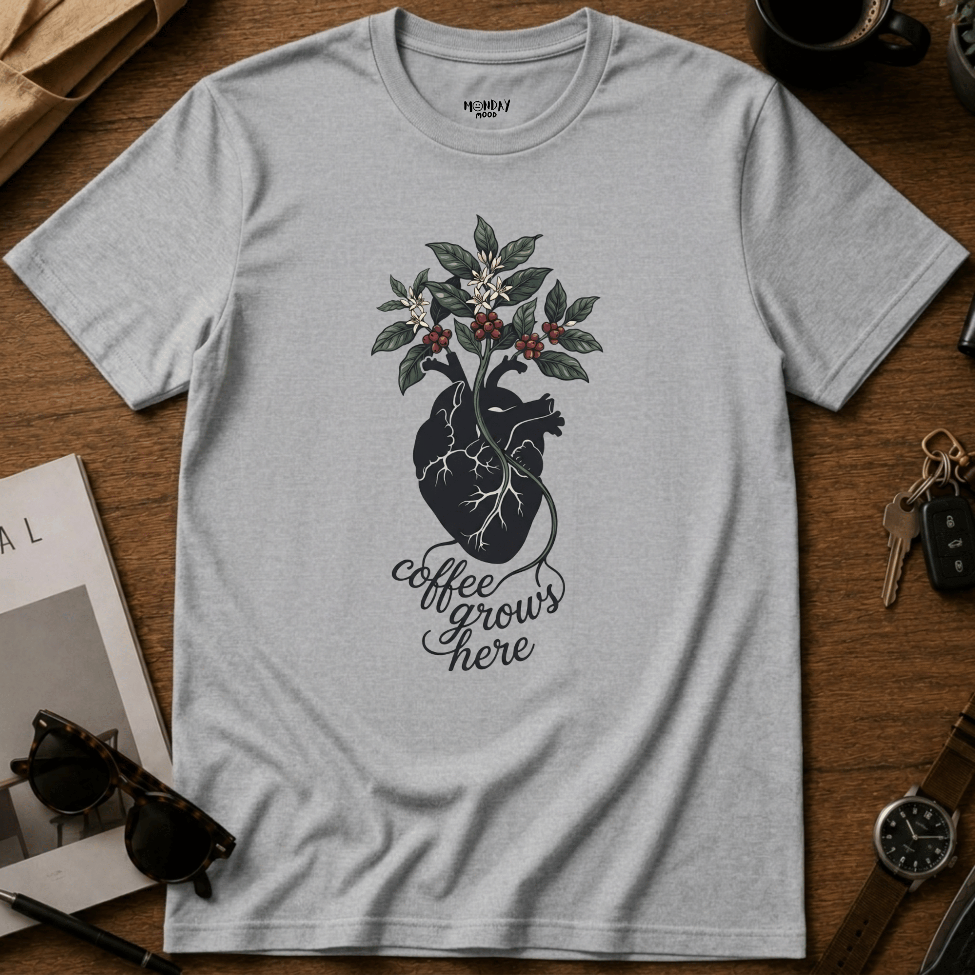 Coffee Grows Here T-Shirt