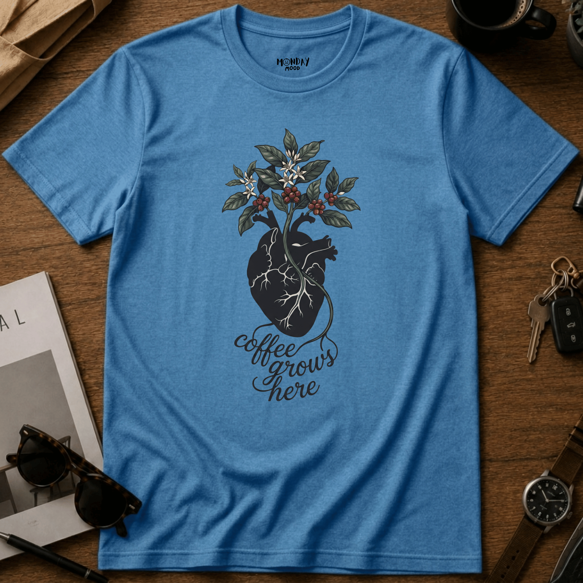 Coffee Grows Here T-Shirt