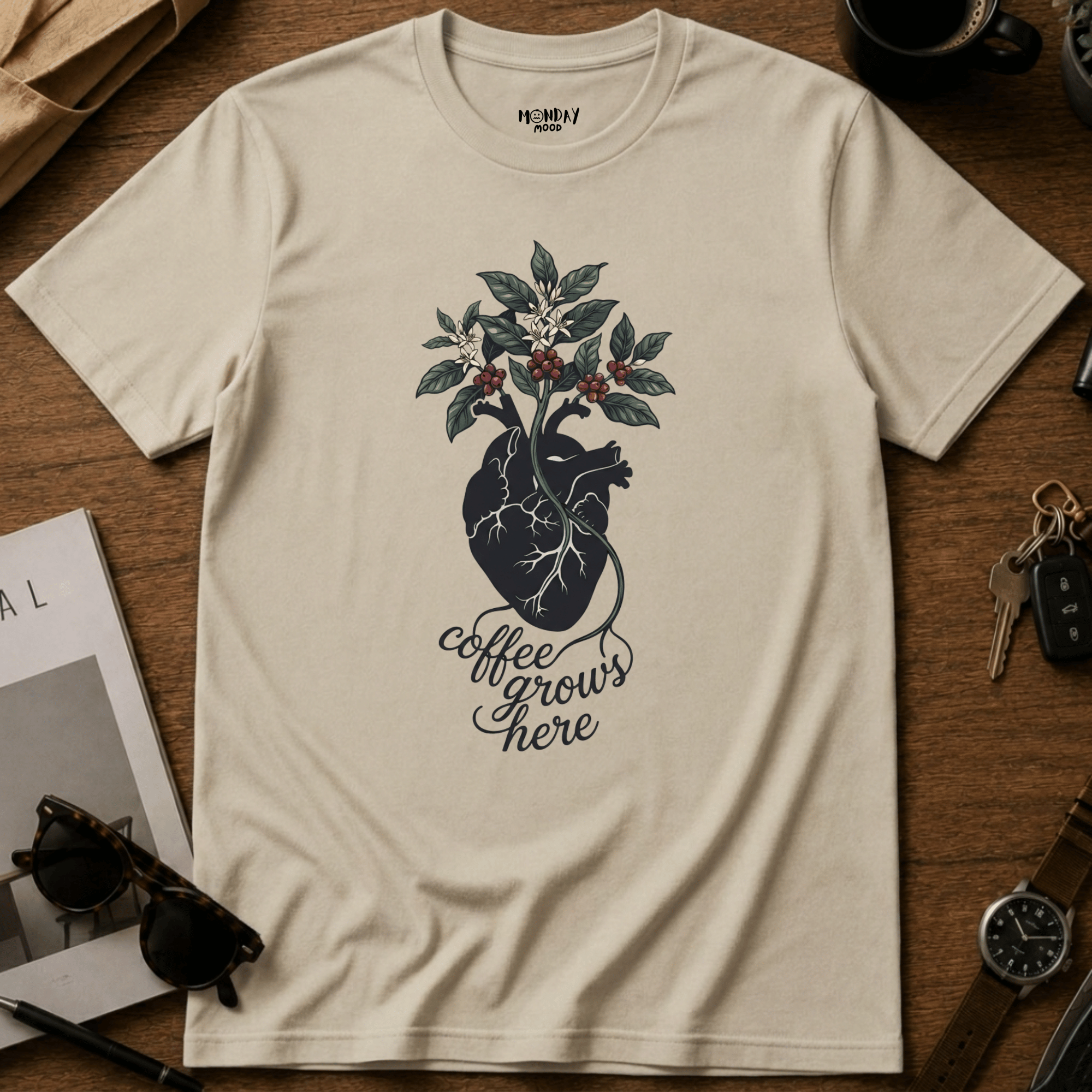 Coffee Grows Here T-Shirt