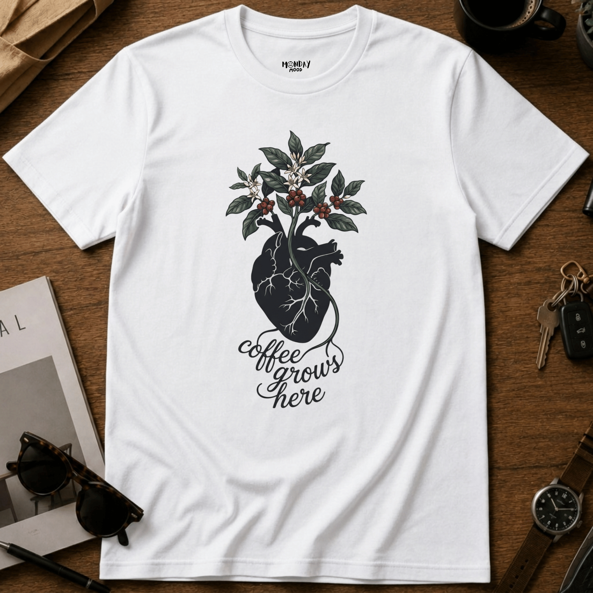 Coffee Grows Here T-Shirt