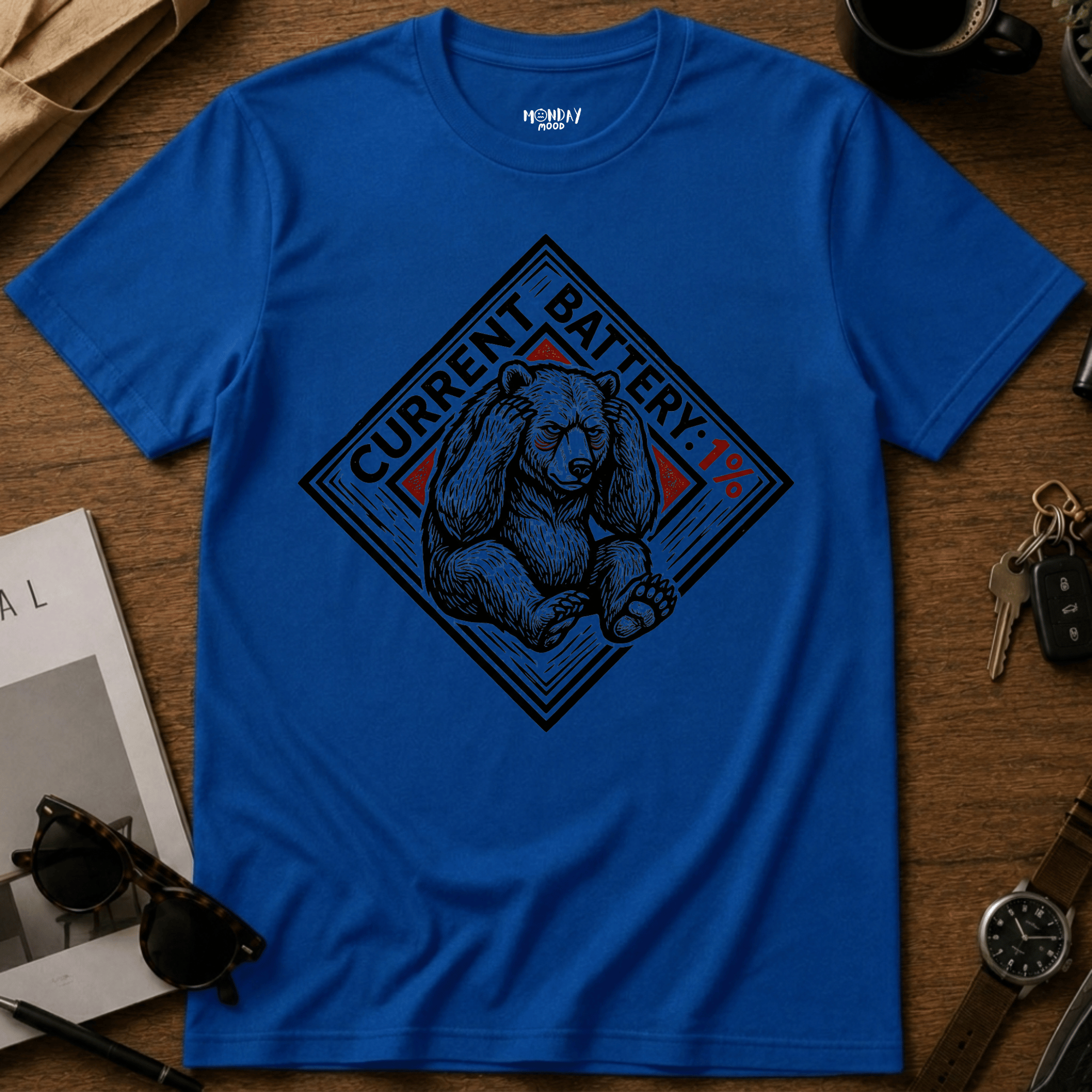 Current Battery 1% T-Shirt