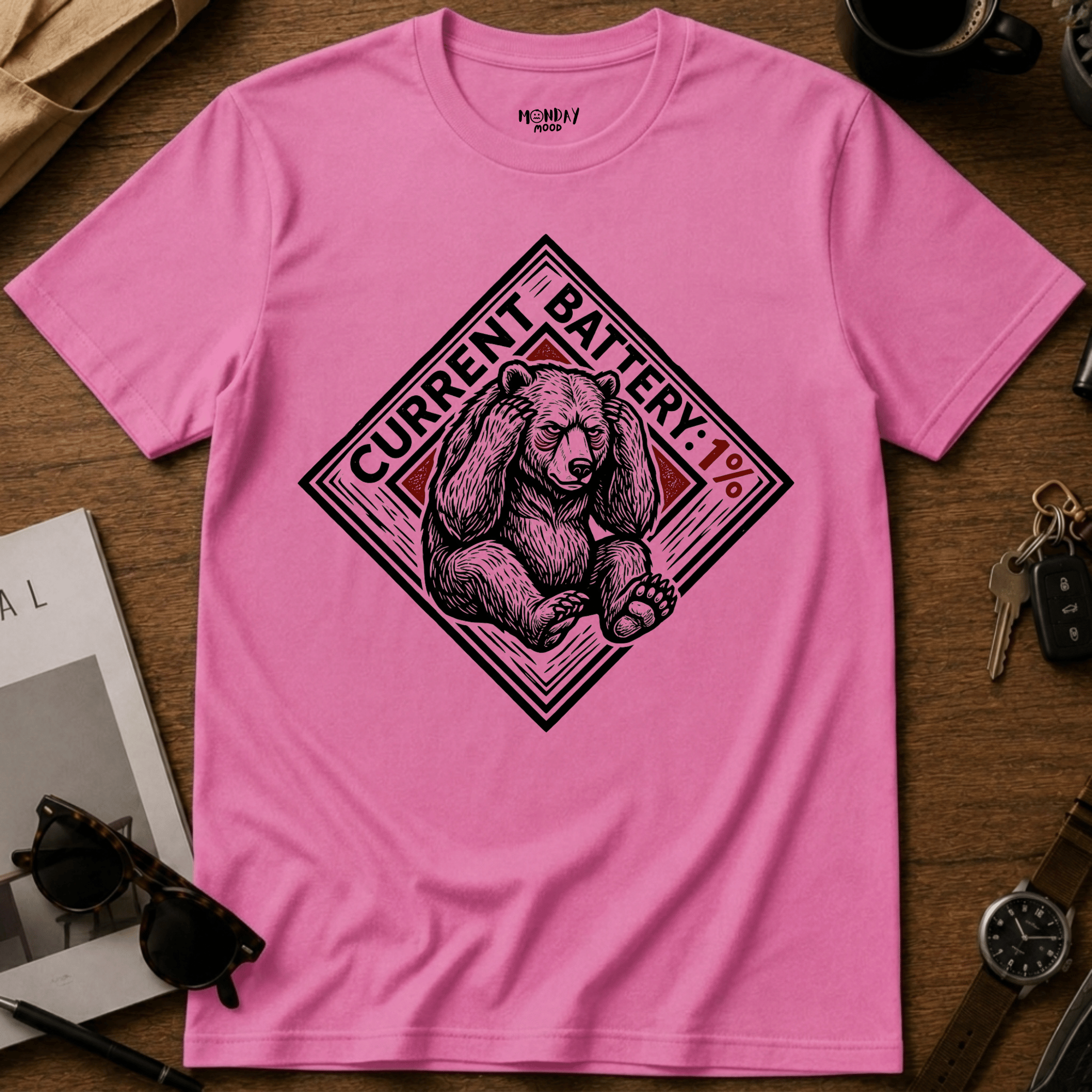 Current Battery 1% T-Shirt