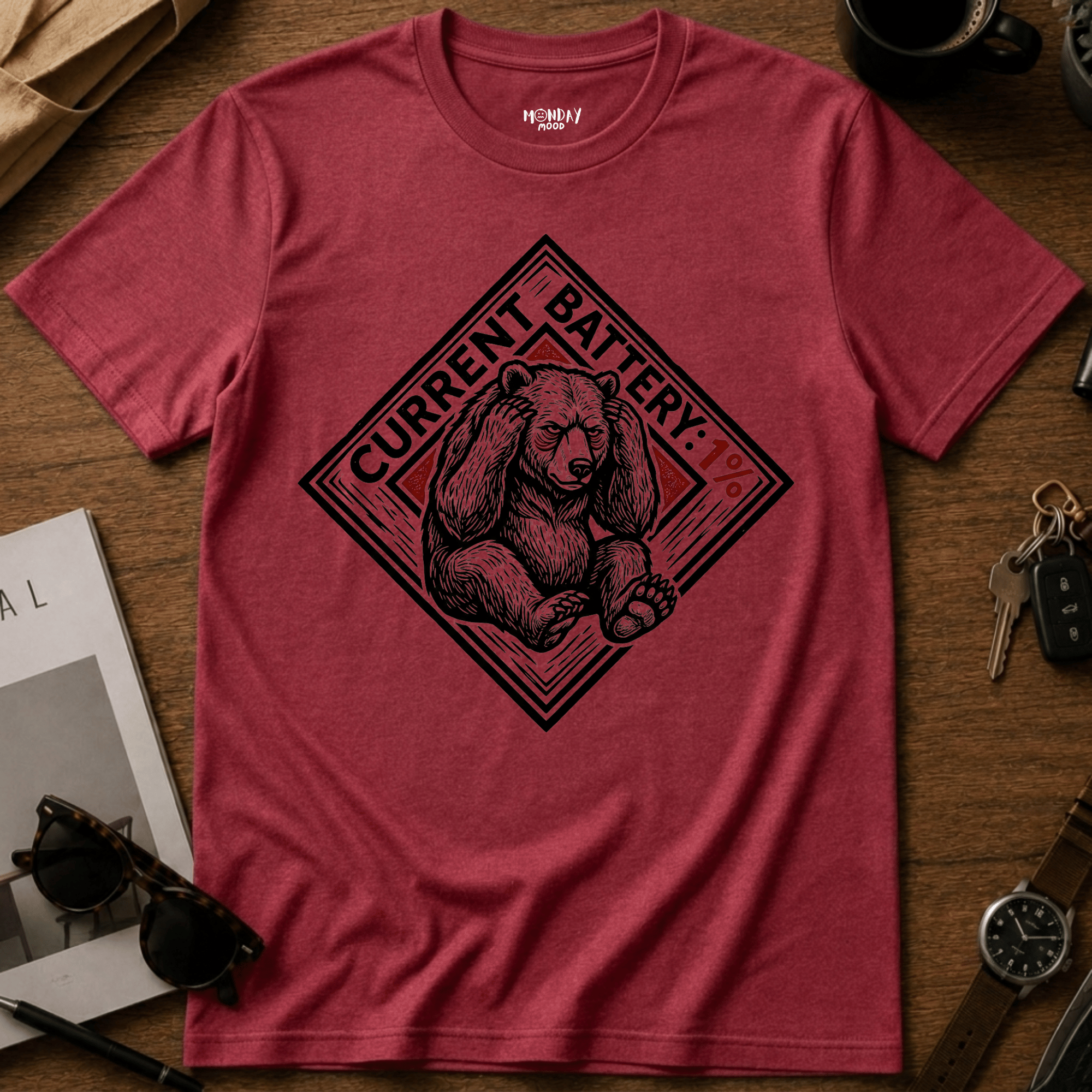 Current Battery 1% T-Shirt