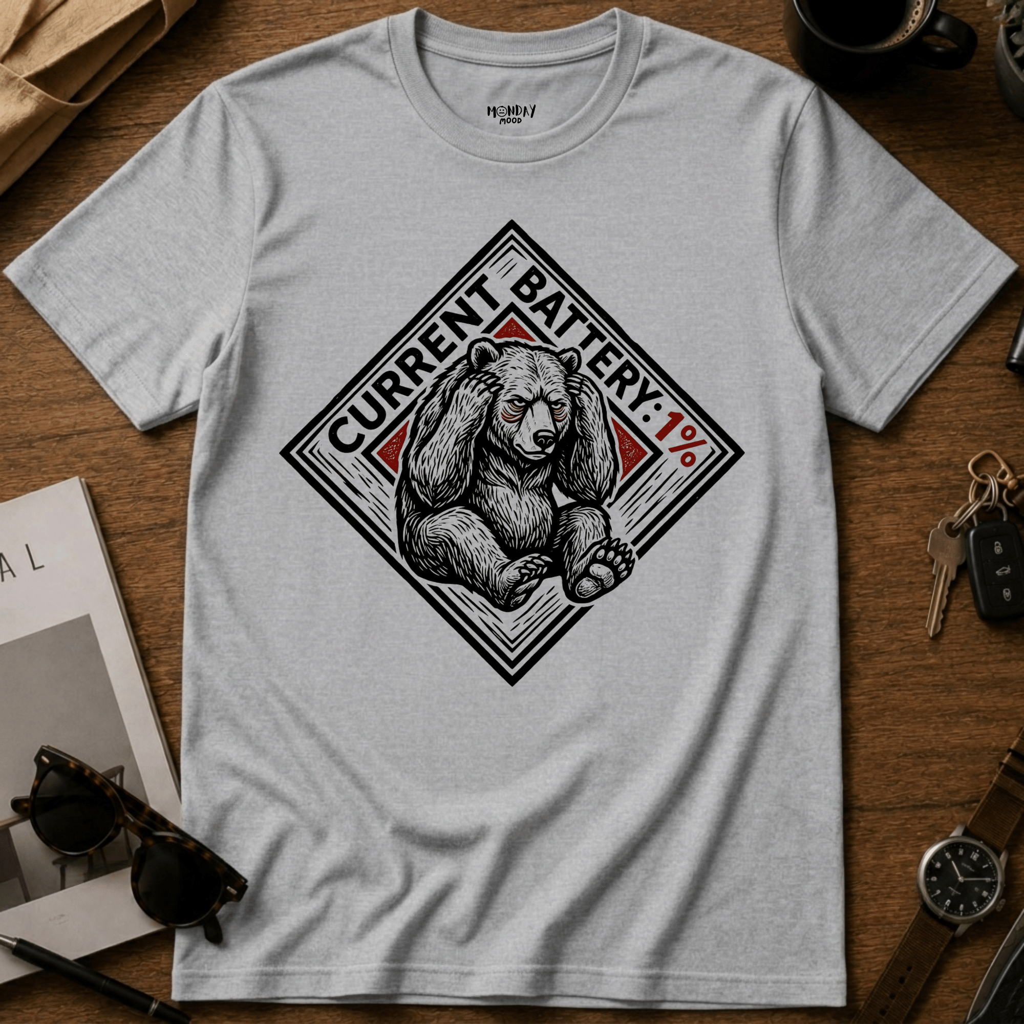 Current Battery 1% T-Shirt