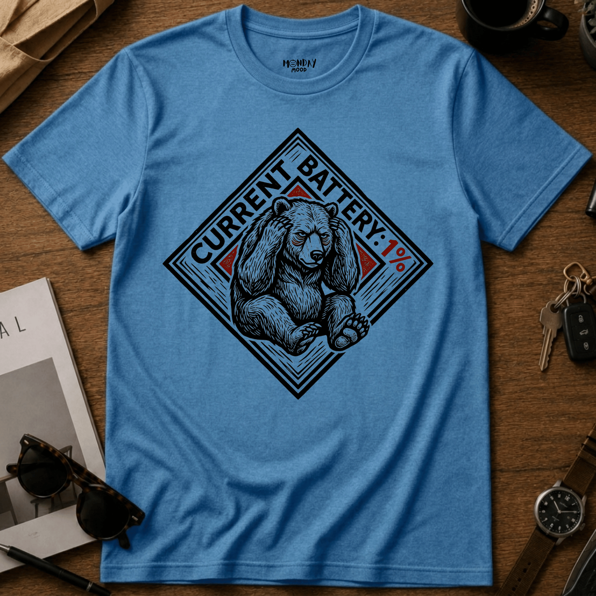 Current Battery 1% T-Shirt