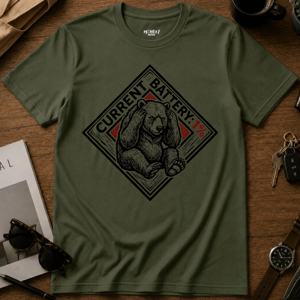 Current Battery 1% T-Shirt