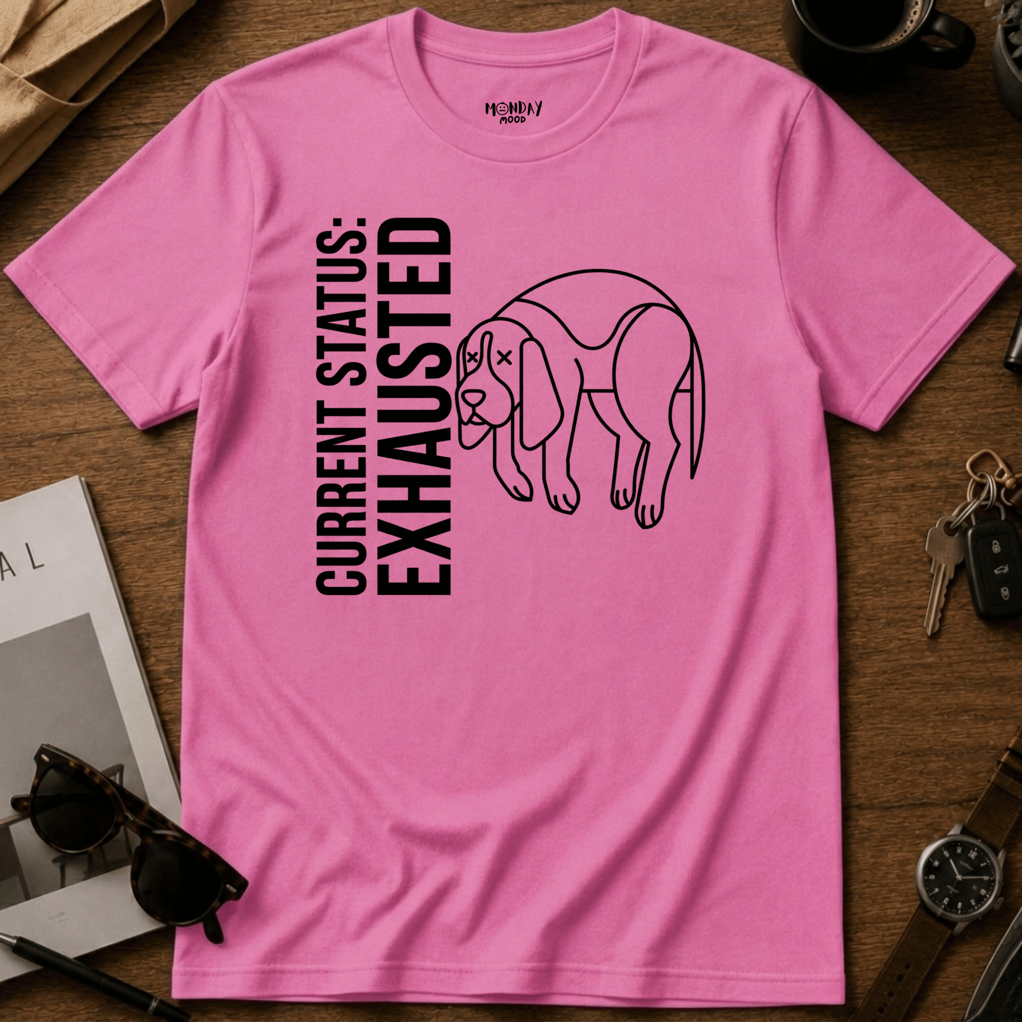 Current Status Exhausted T-Shirt