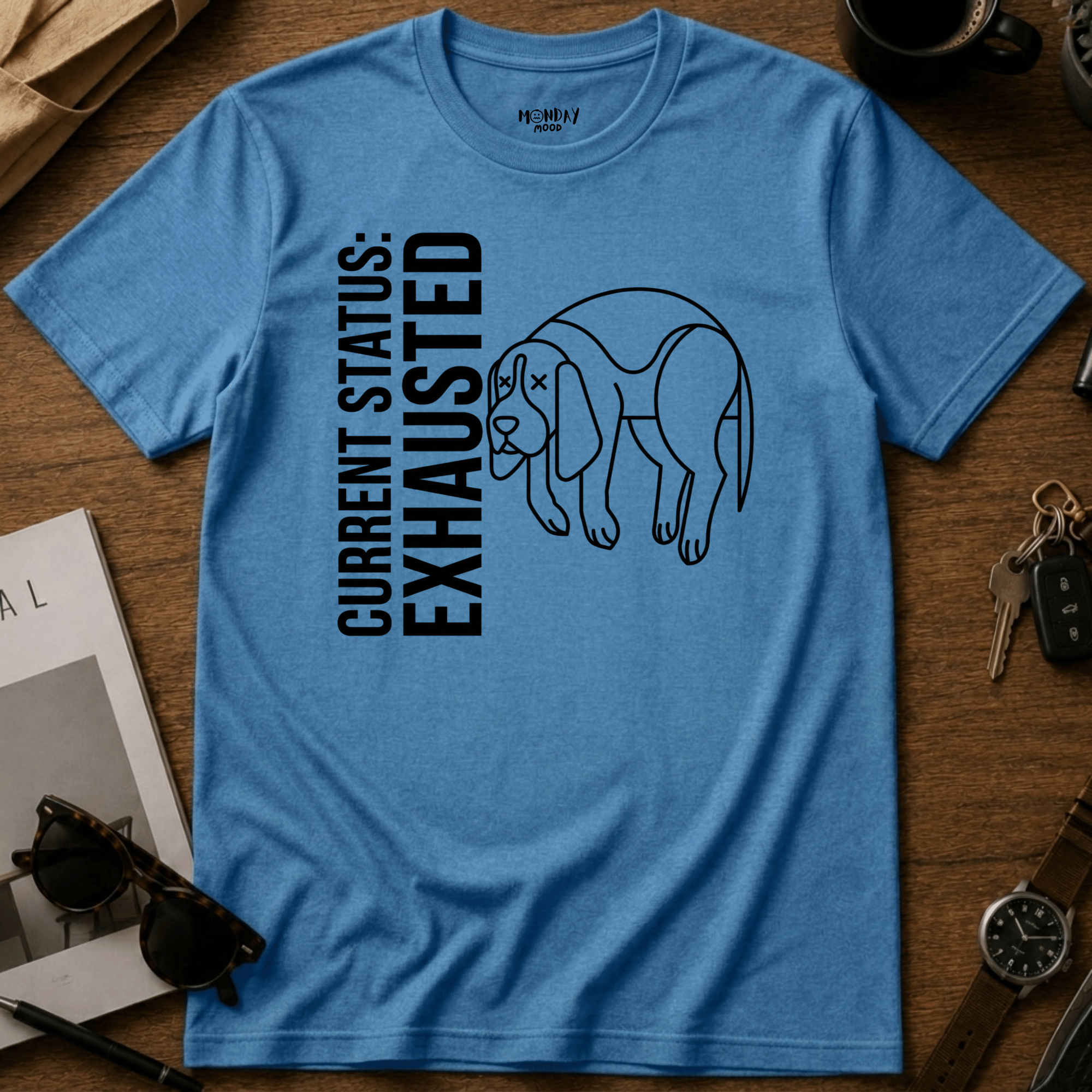 Current Status Exhausted T-Shirt