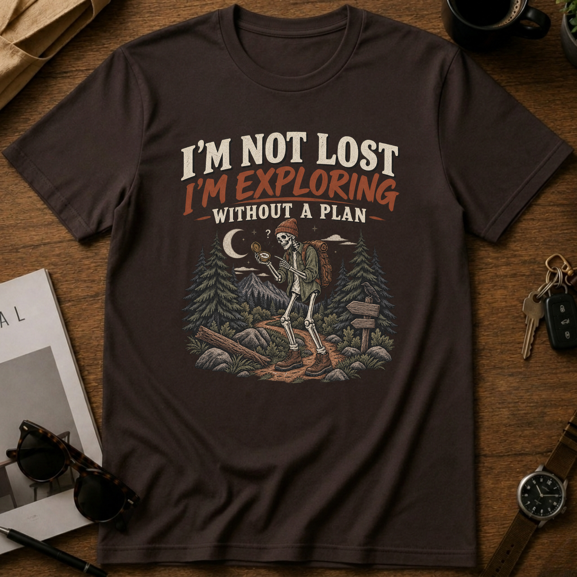 Exploring without plan T-Shirt
