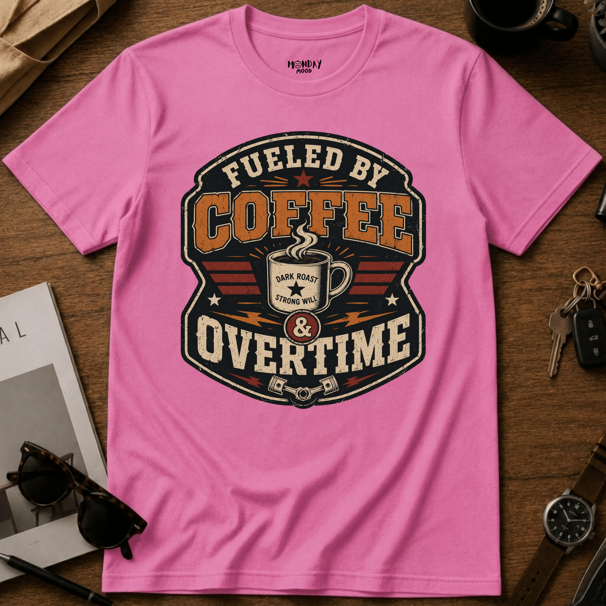 Fueled By Coffee Overtime T-Shirt