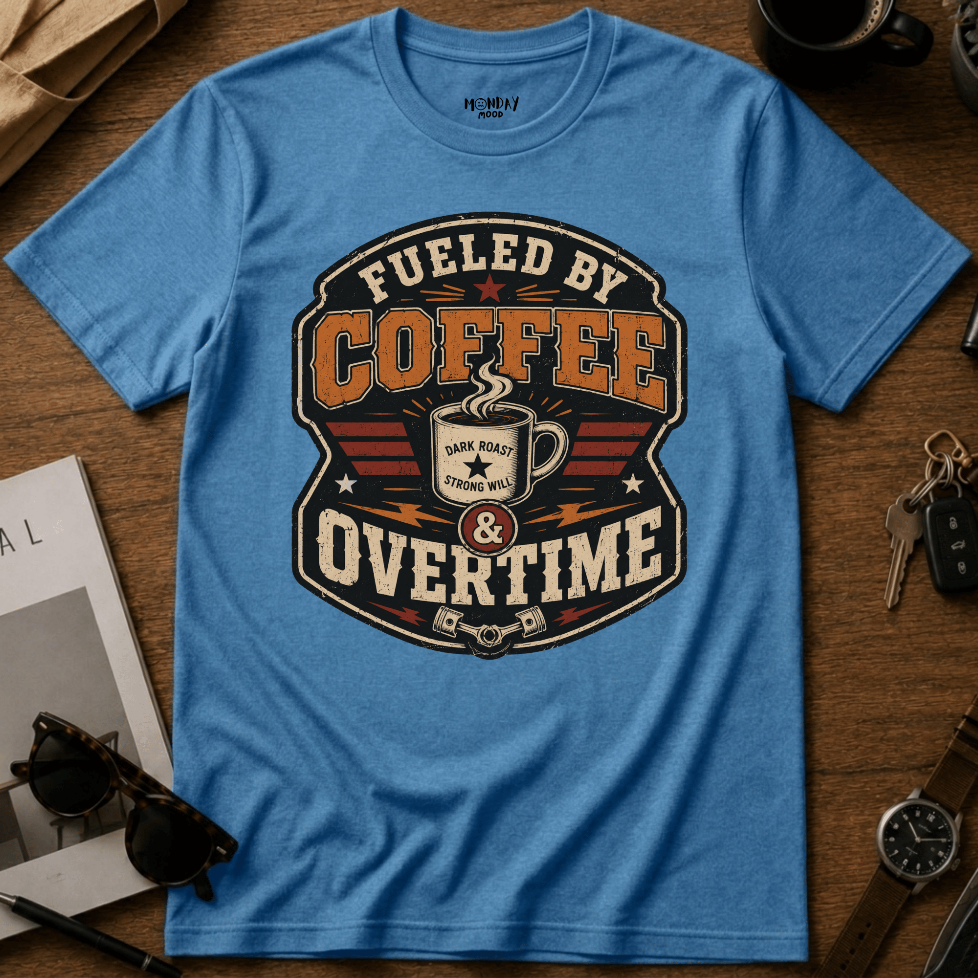Fueled By Coffee Overtime T-Shirt