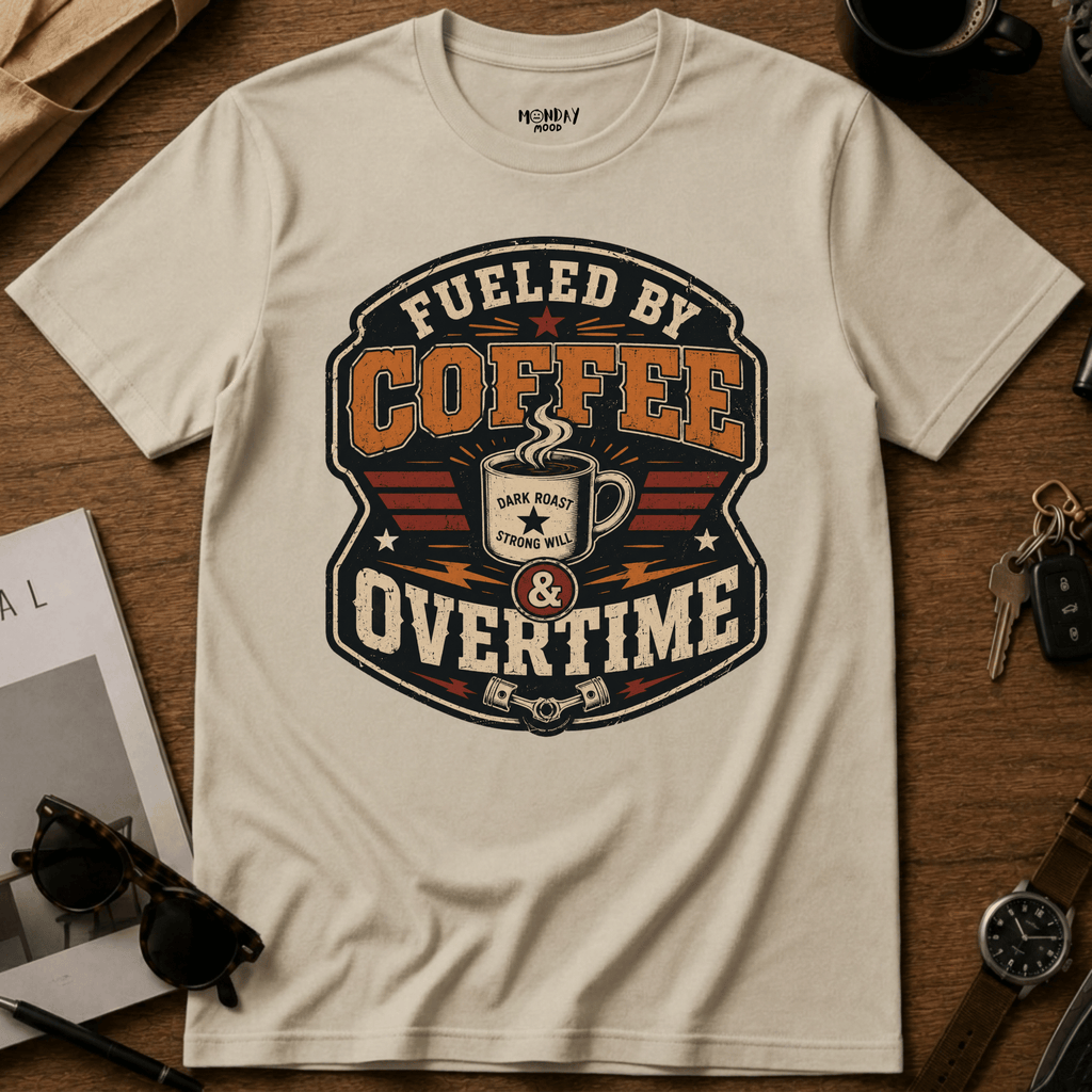 Fueled By Coffee Overtime T-Shirt