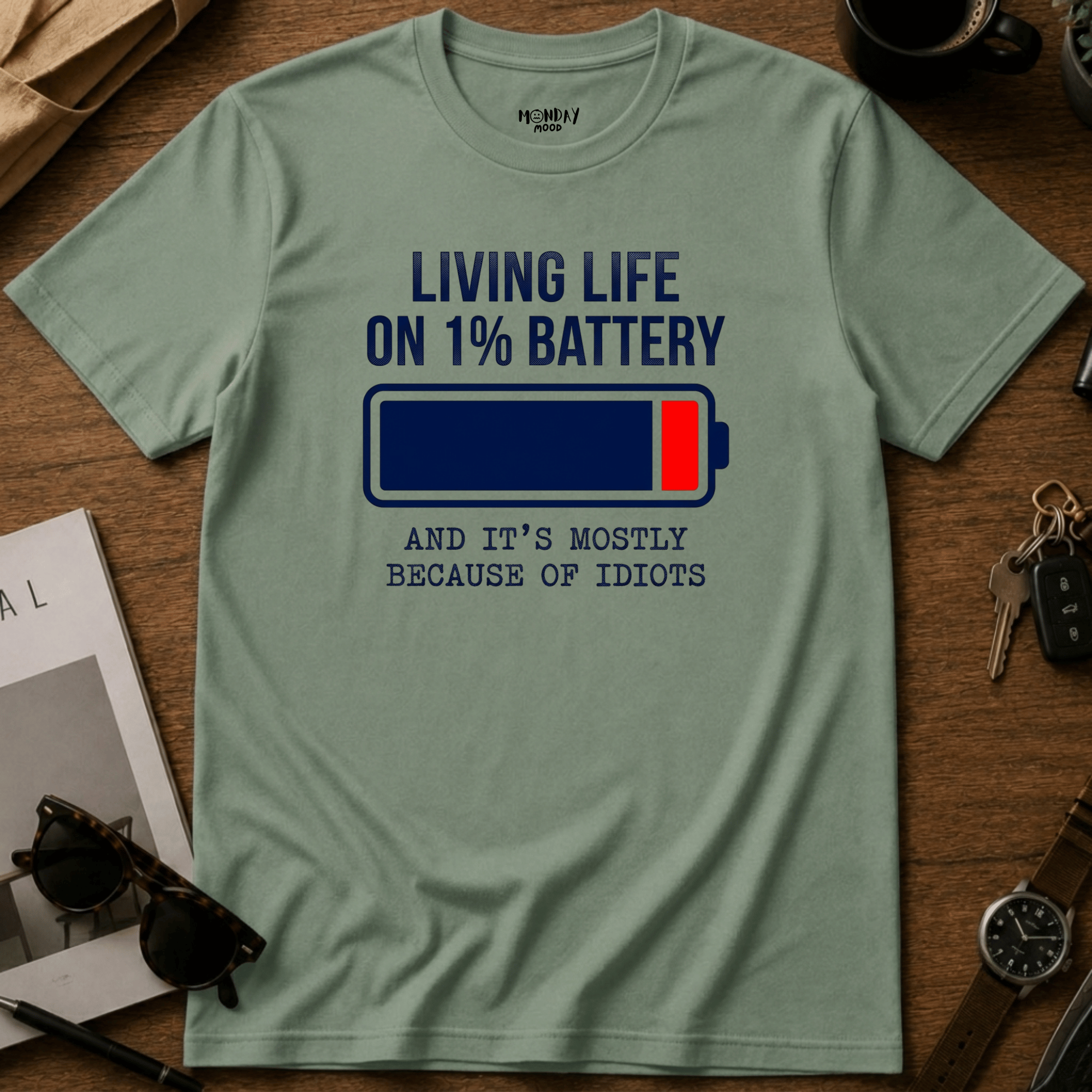 1% Battery T-Shirt