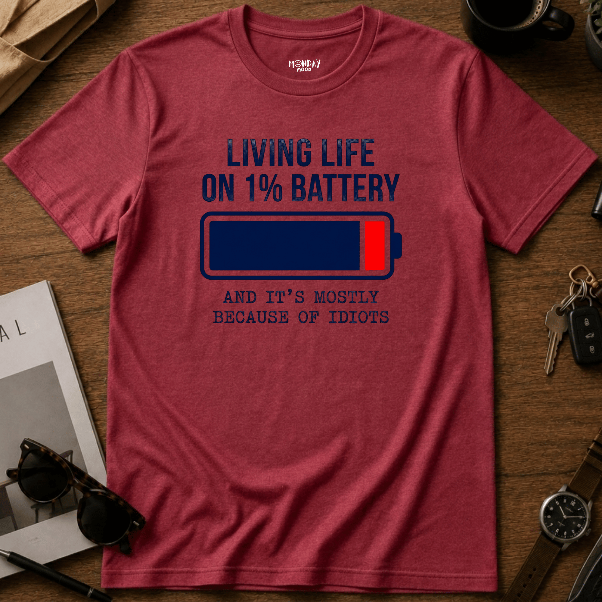1% Battery T-Shirt