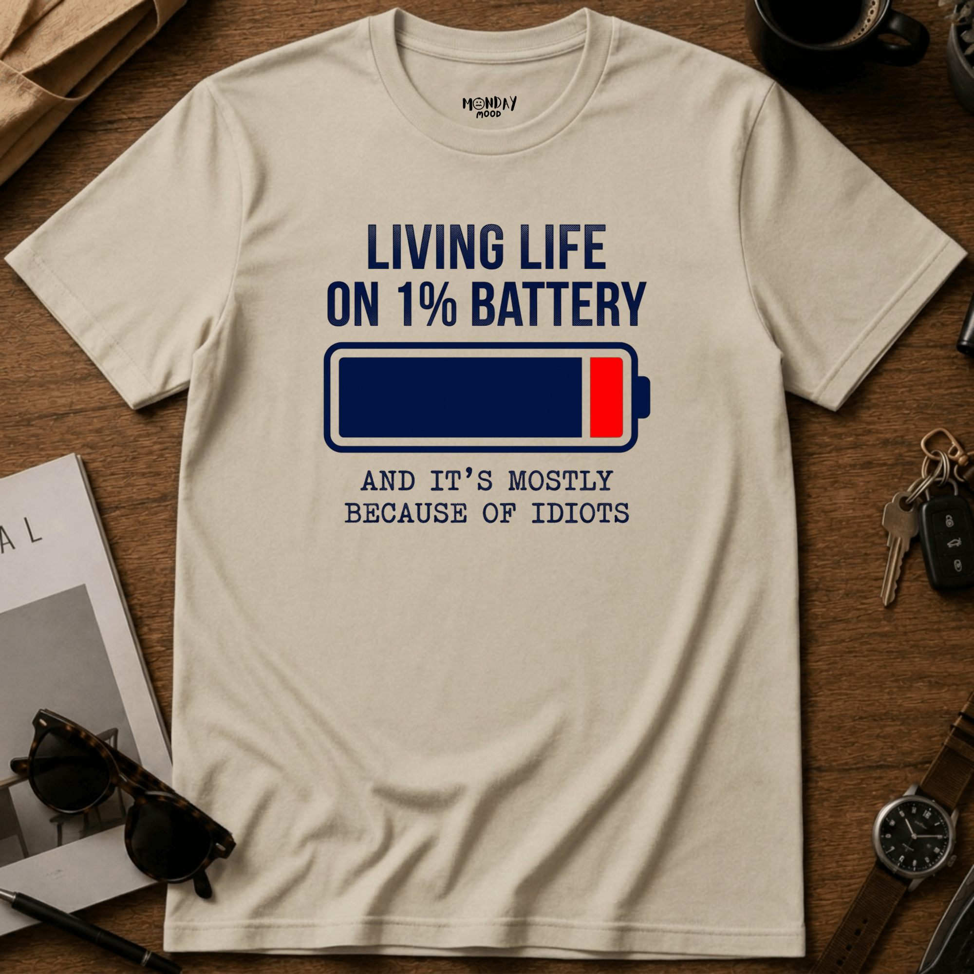1% Battery T-Shirt