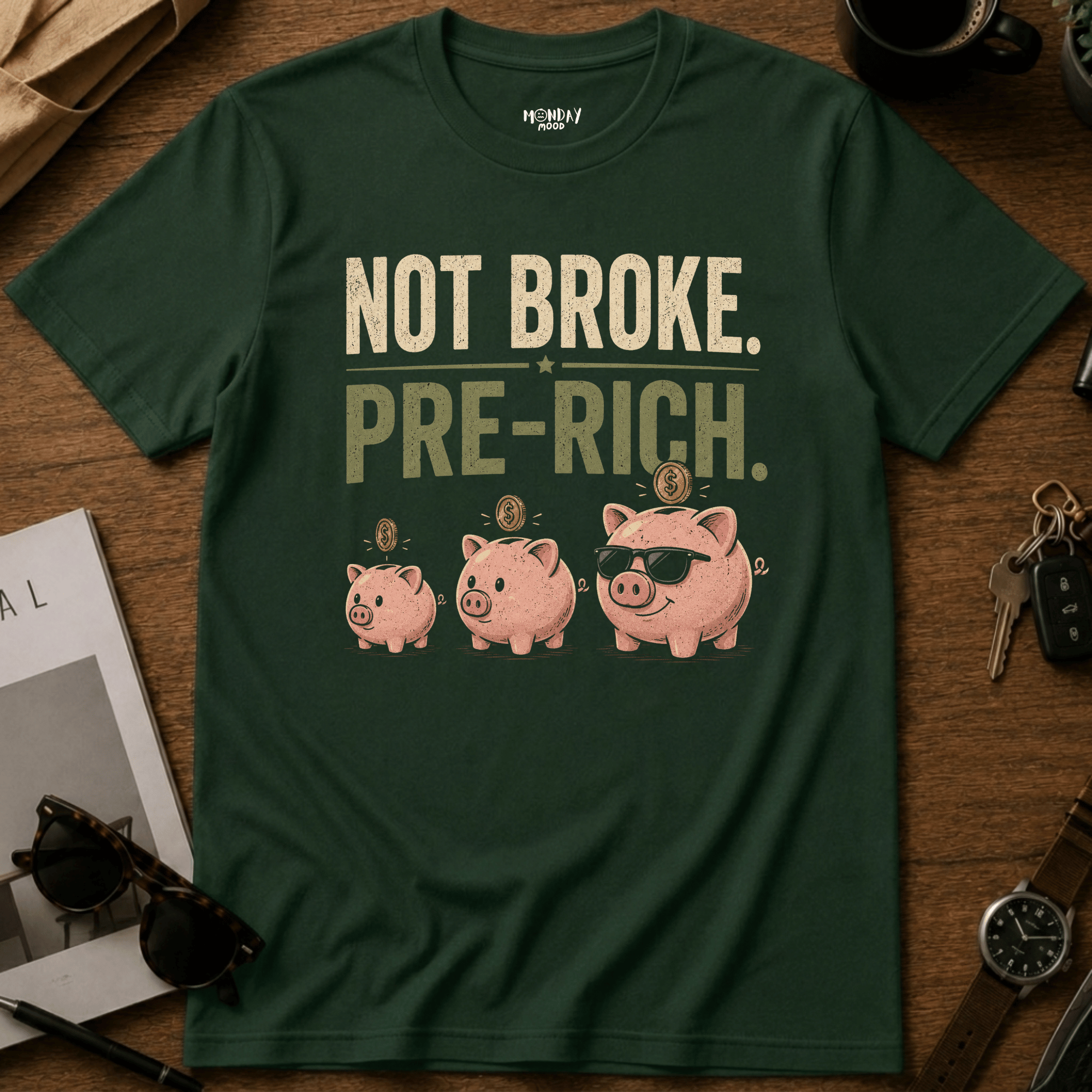 Pre-Rich Piggy Bank T-Shirt