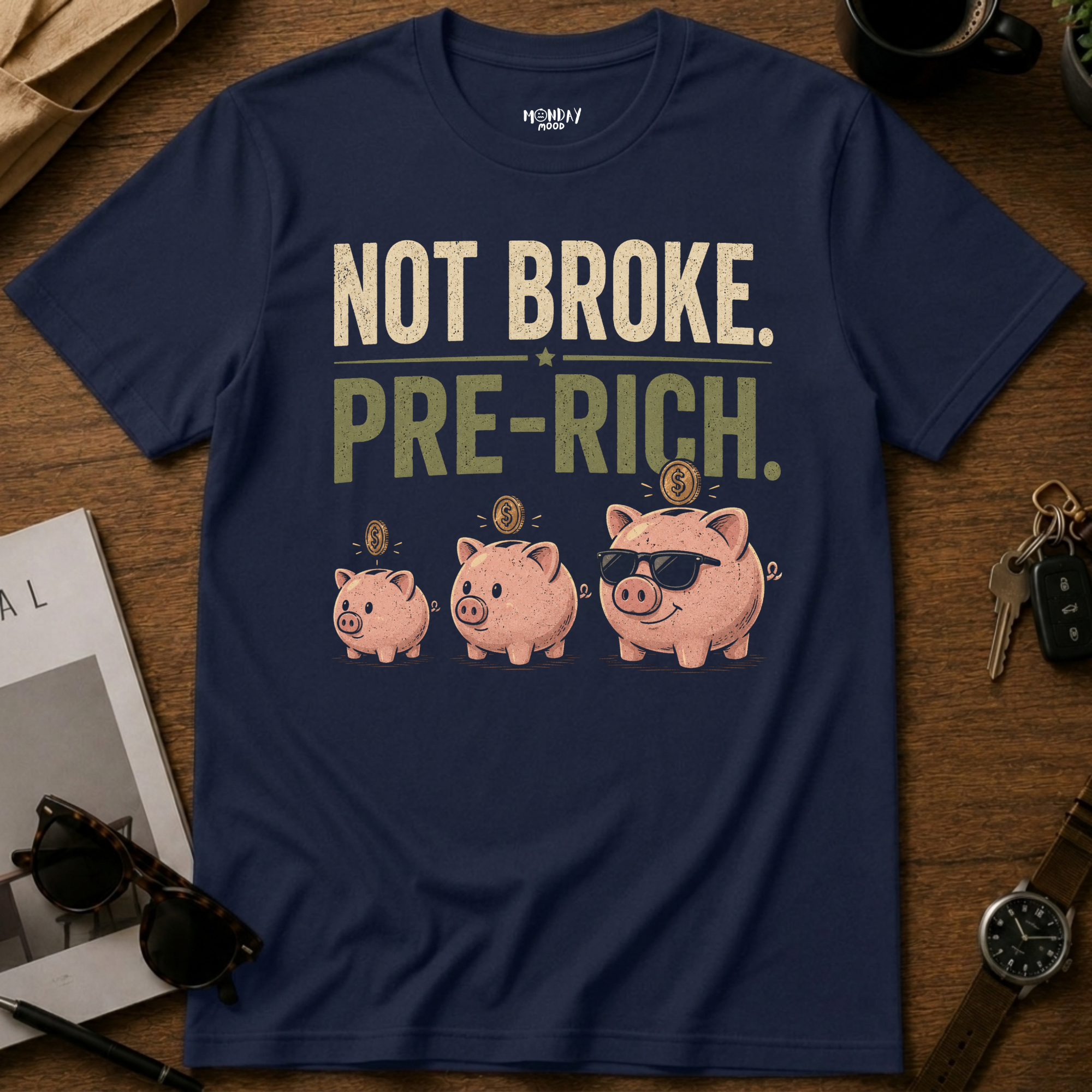 Pre-Rich Piggy Bank T-Shirt