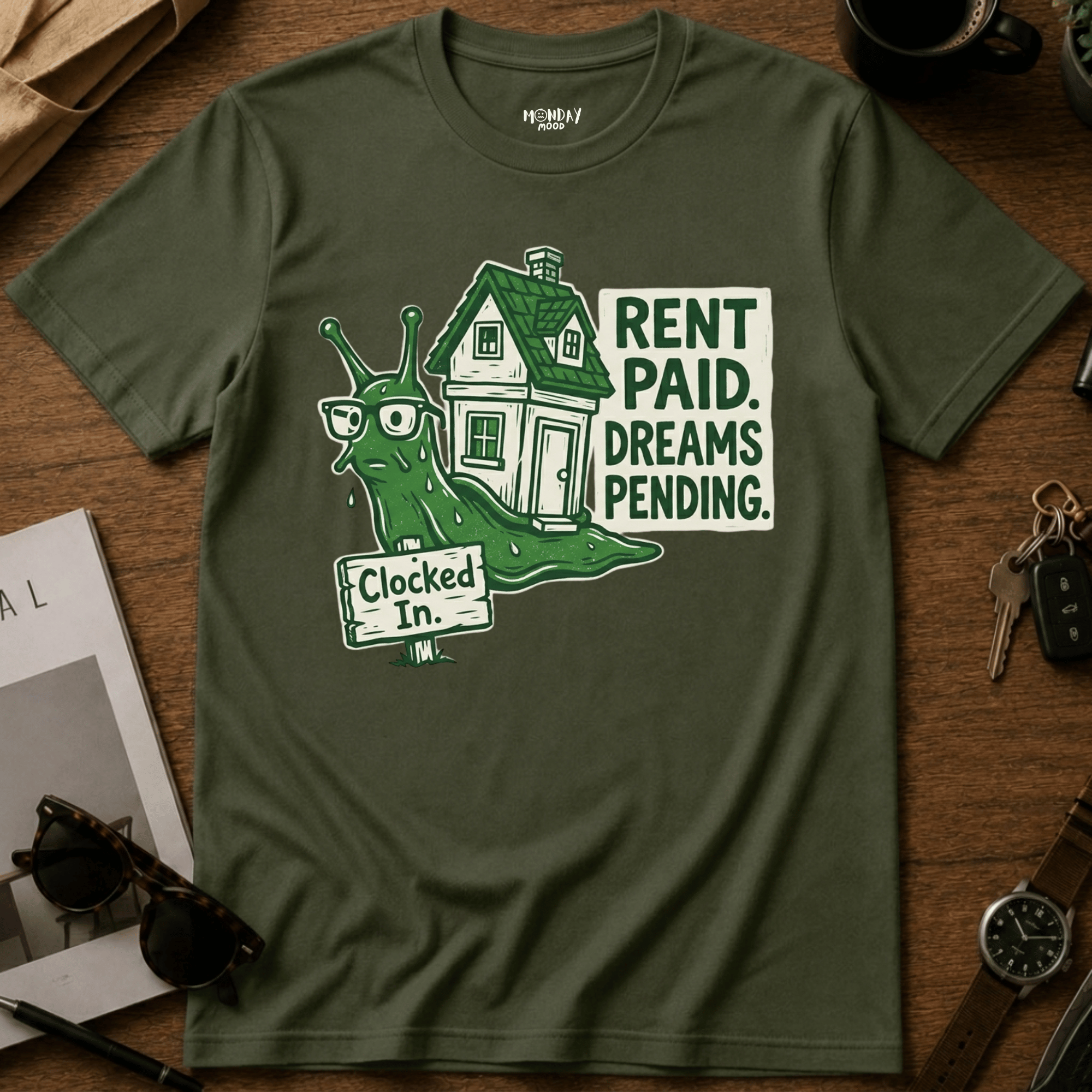 Rent Paid Dreams Pending T-Shirt