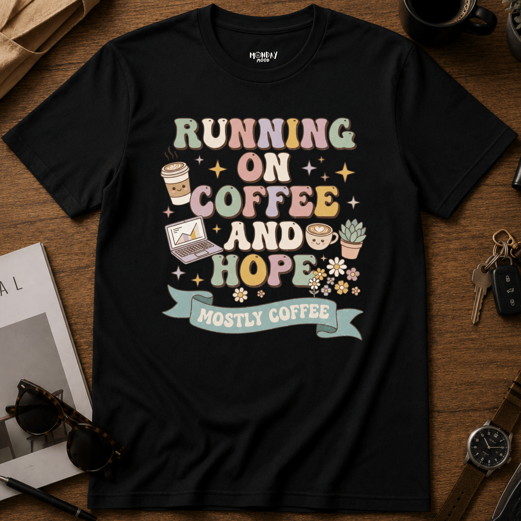 Running On Coffee And Hope T-Shirt