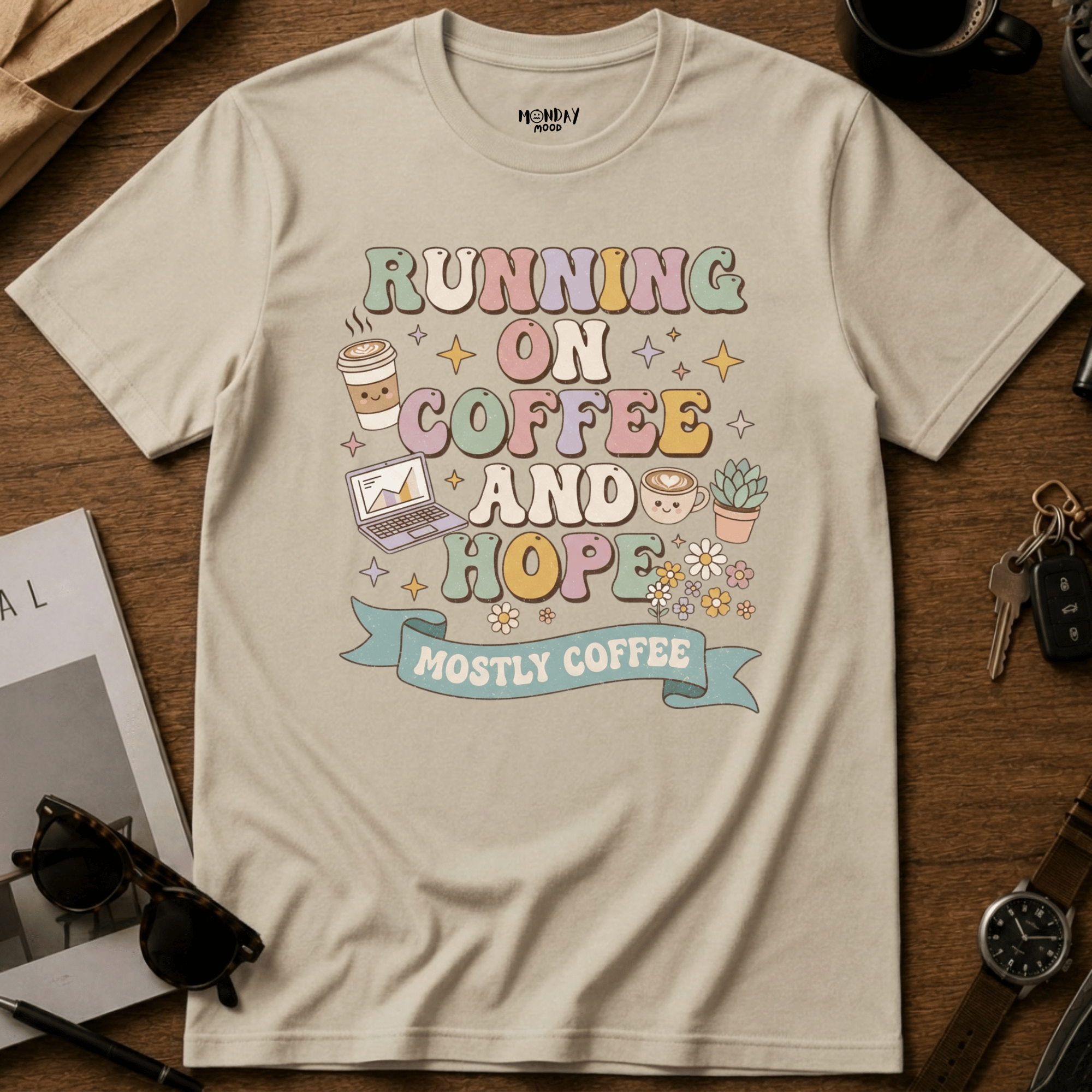 Running On Coffee And Hope T-Shirt