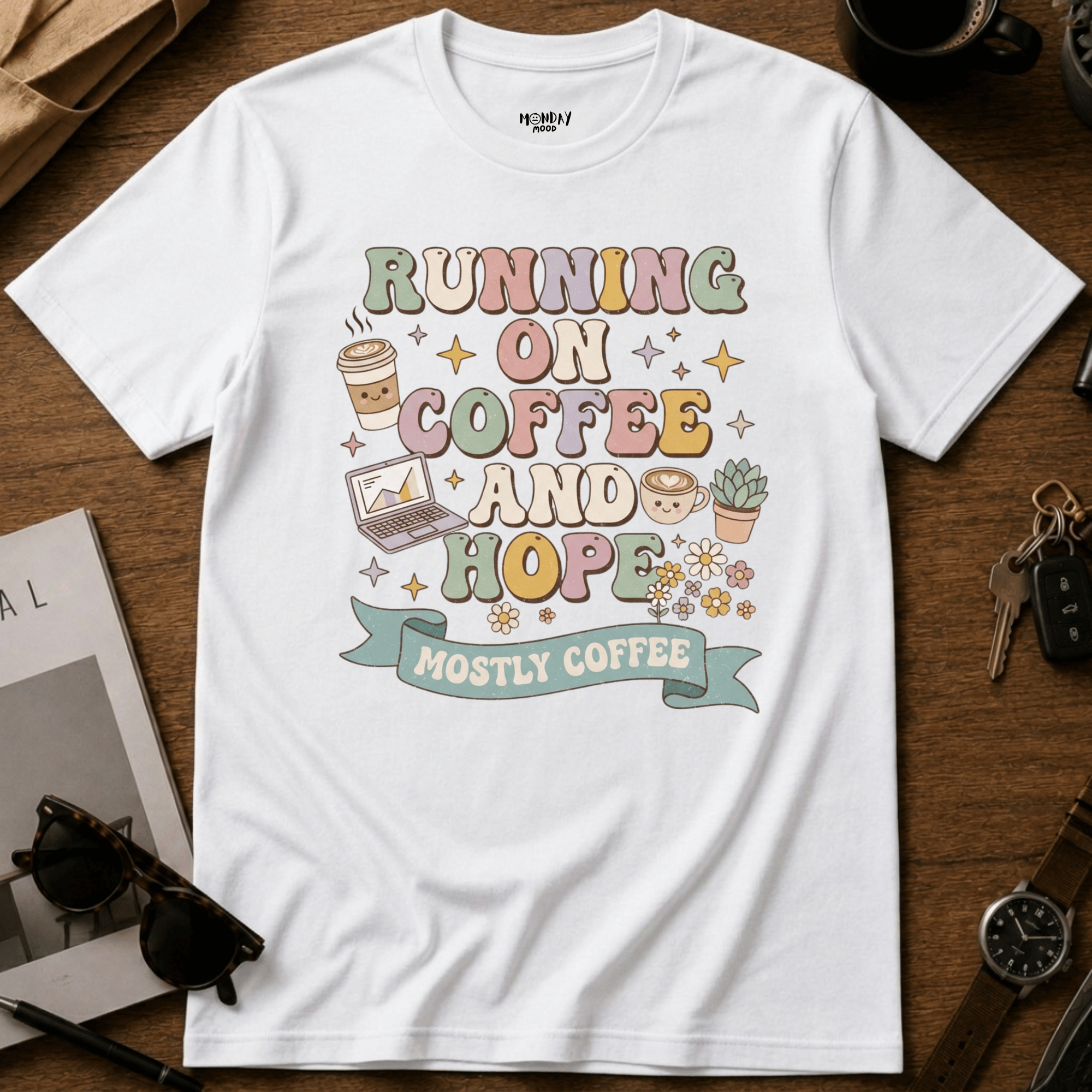 Running On Coffee And Hope T-Shirt