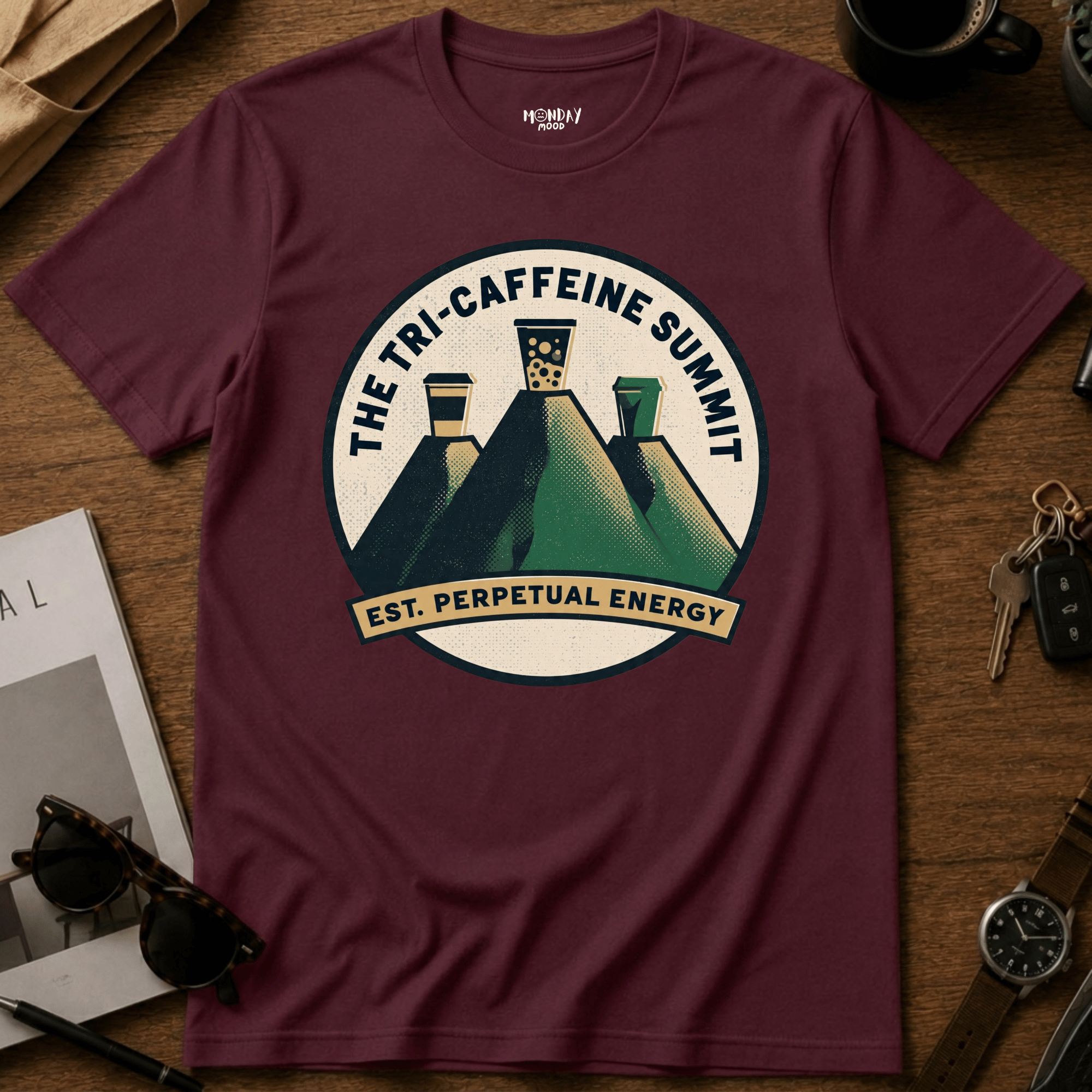 Tri-Caffeine Summit T-Shirt