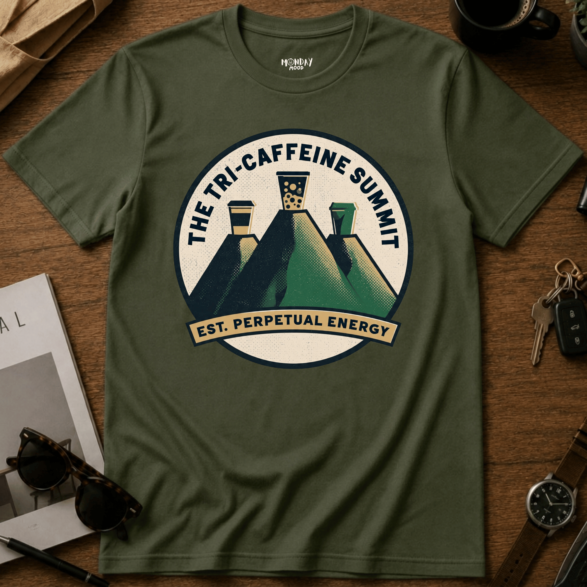 Tri-Caffeine Summit T-Shirt