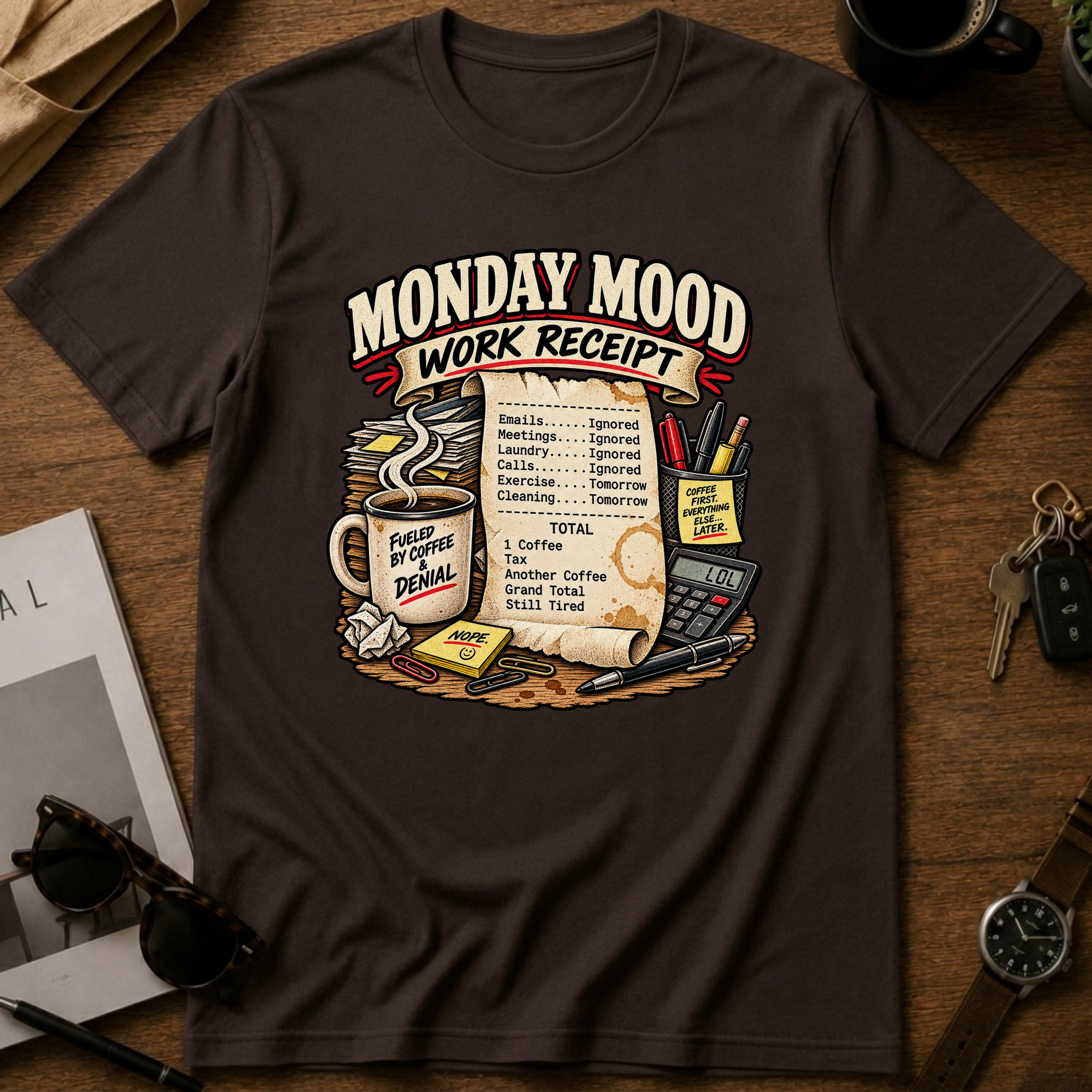 Work Receipt T-shirt