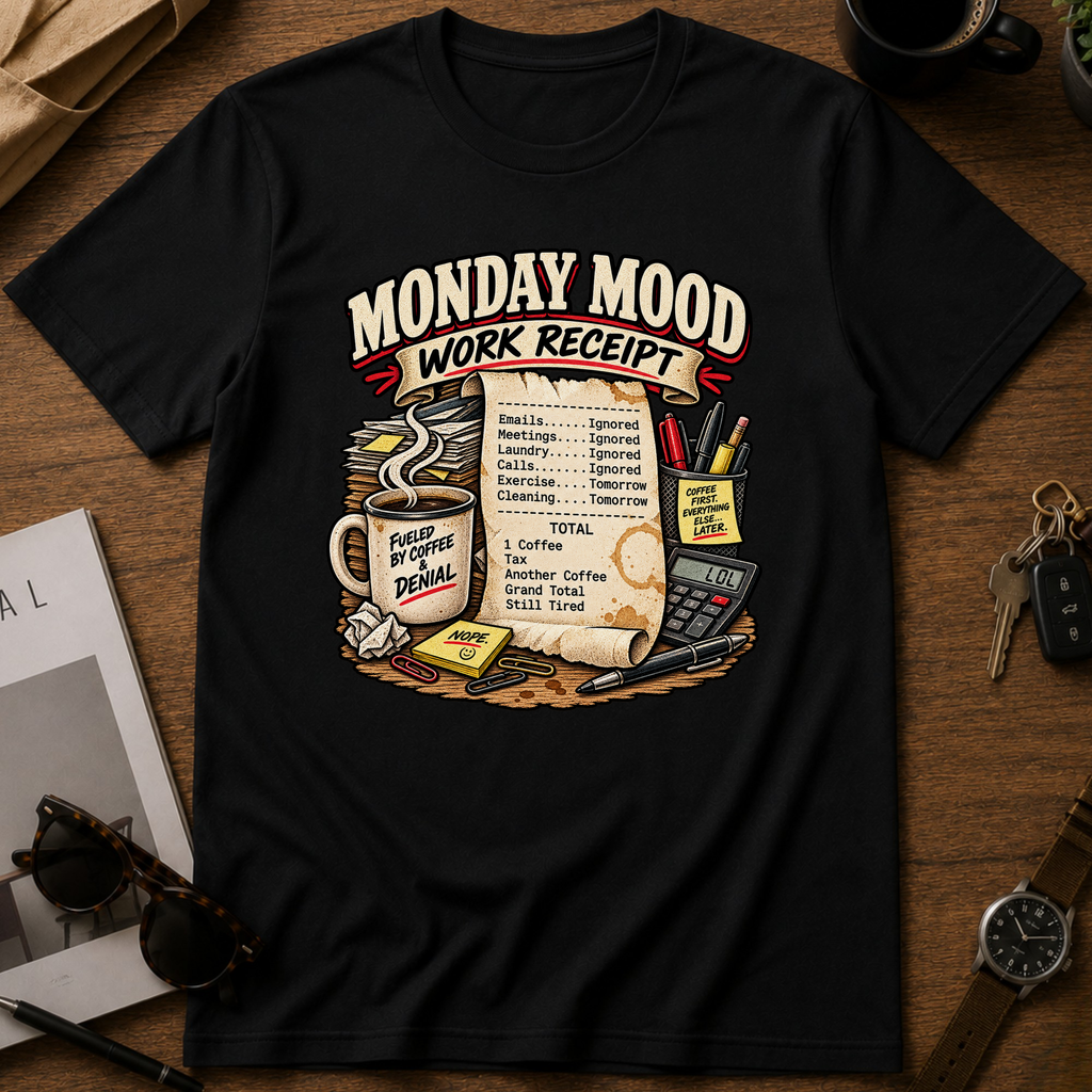 Work Receipt T-shirt