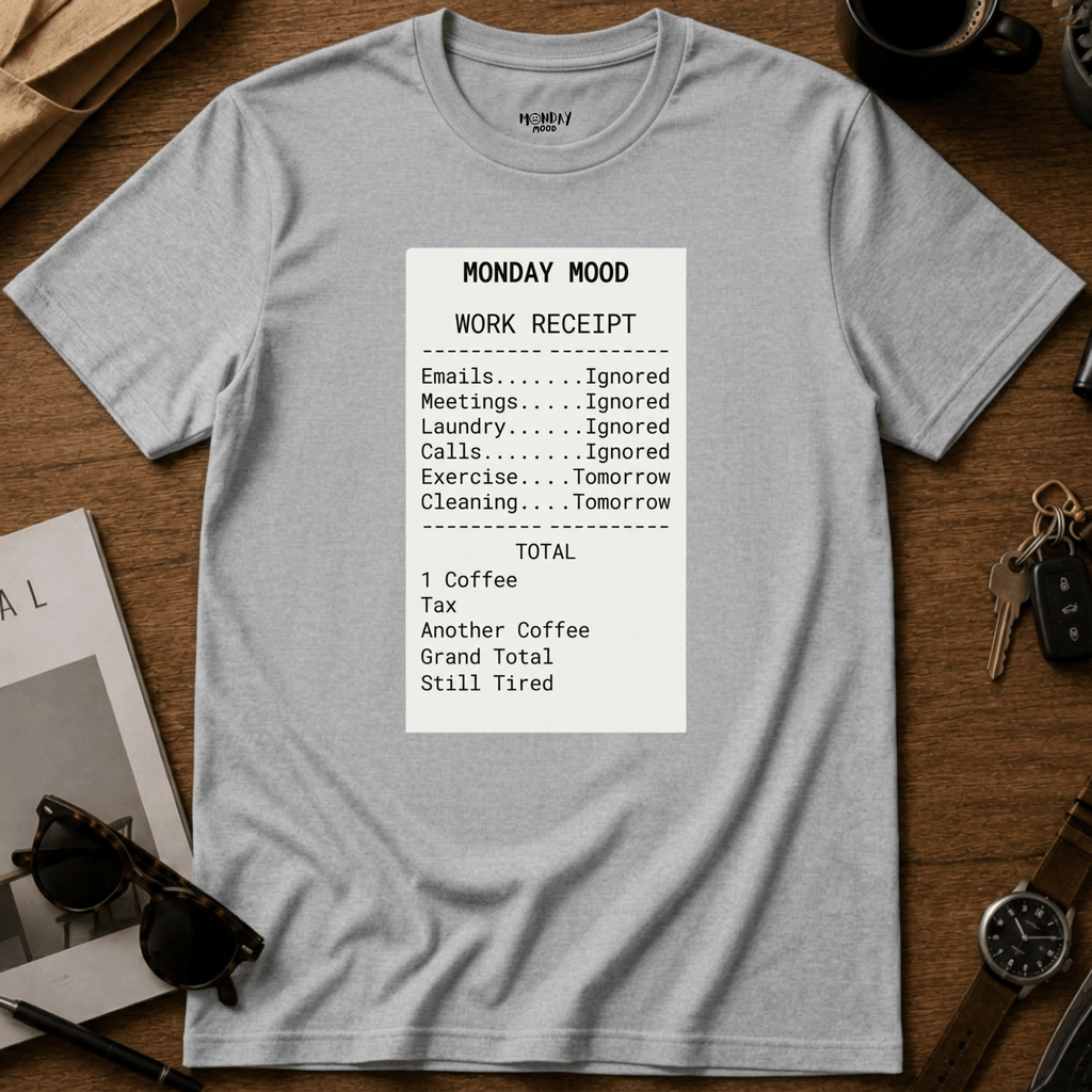Work Receipt T-Shirt