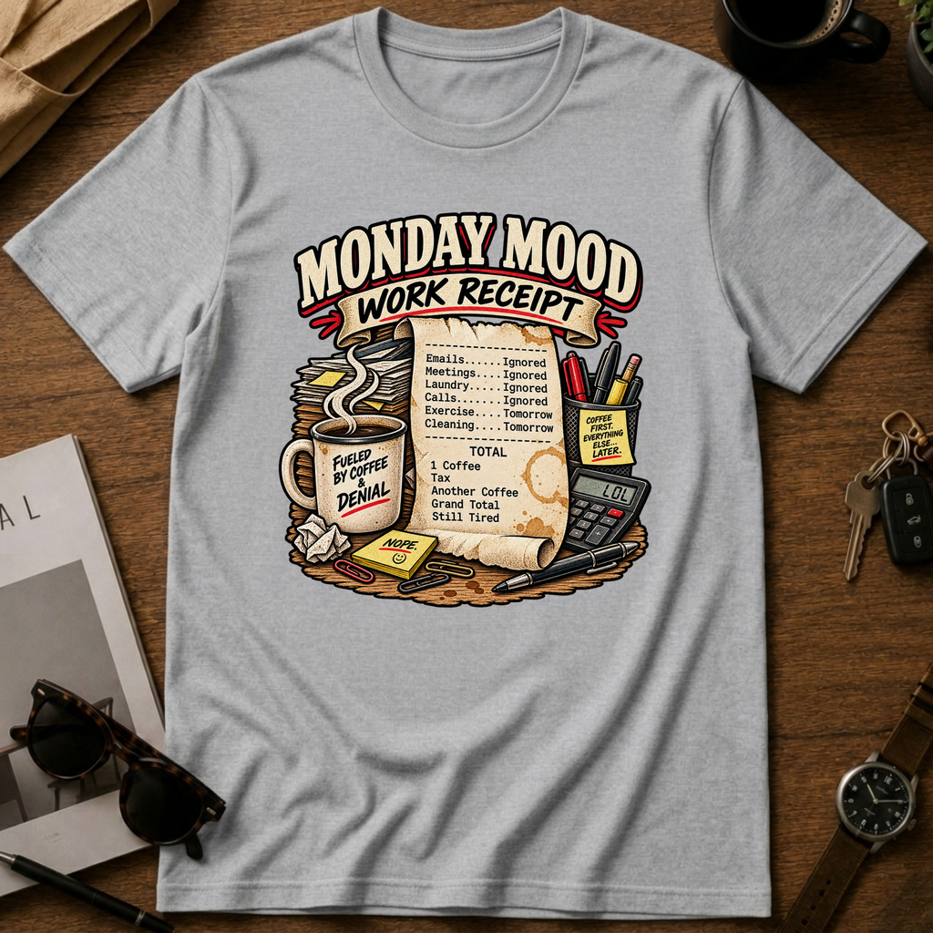 Work Receipt T-shirt