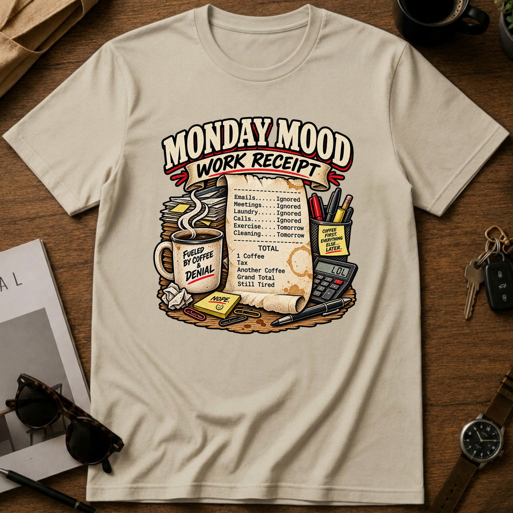 Work Receipt T-shirt