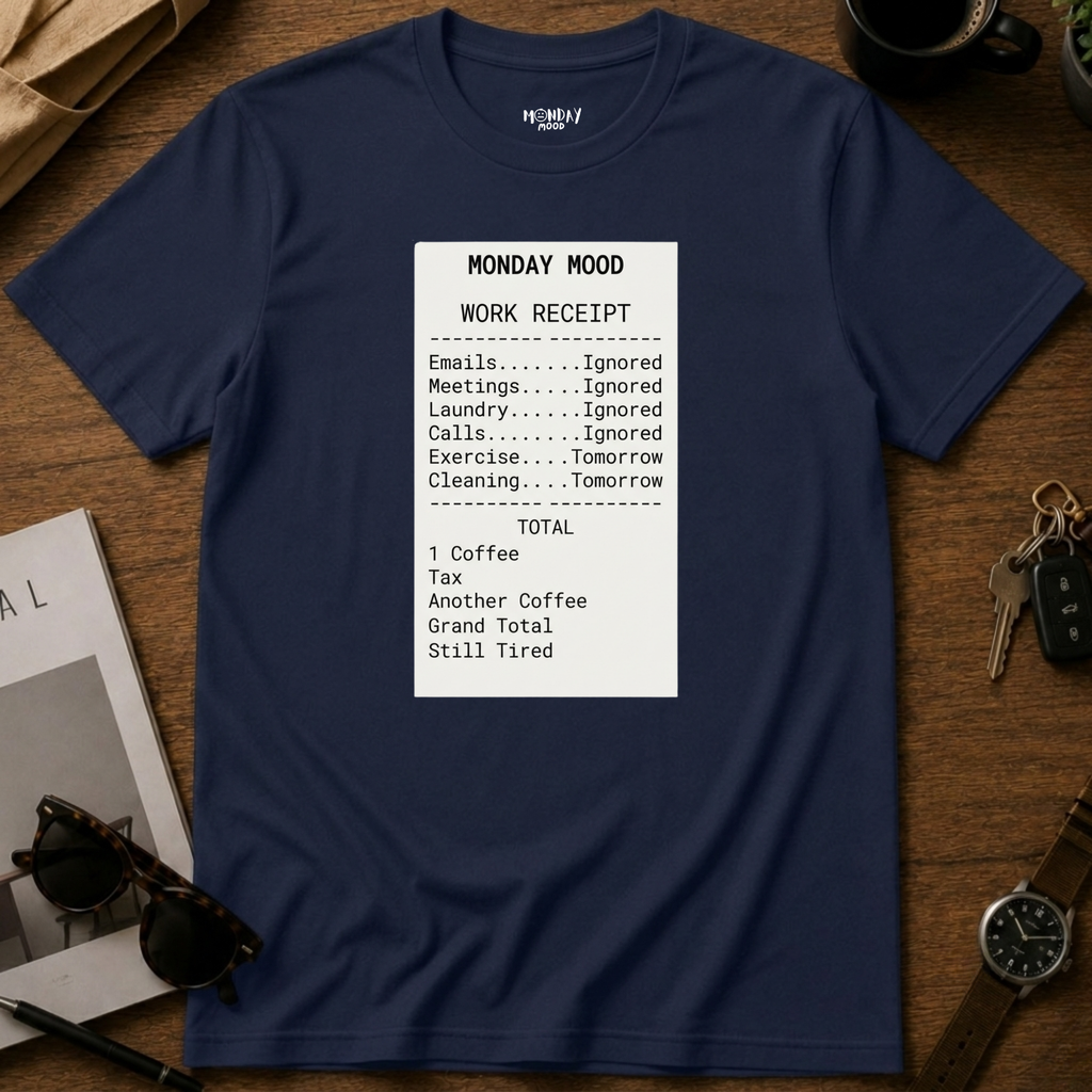 Work Receipt T-Shirt